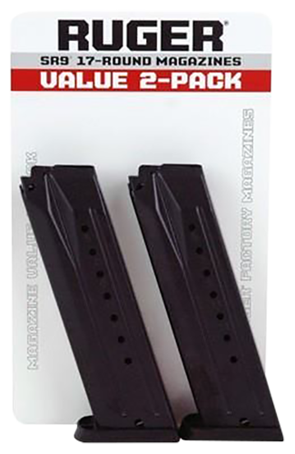 Ruger 9mm 17-Round Metal Magazine for Ruger SR9, 9C & 9E - 90449