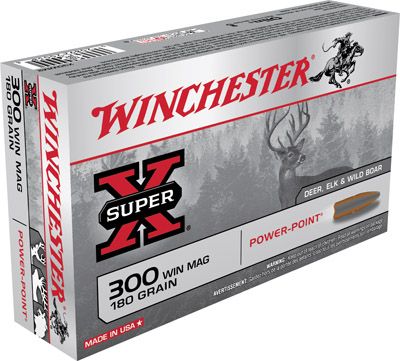 Winchester Super-X .300 Winchester Magnum Power-Point, 180 Grain (20 Rounds) - X30WM2