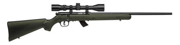 Savage Arms Mark II FXP .22 Long Rifle 10-Round 21" Bolt Action Rifle in Black with OD Green Stock - 26721