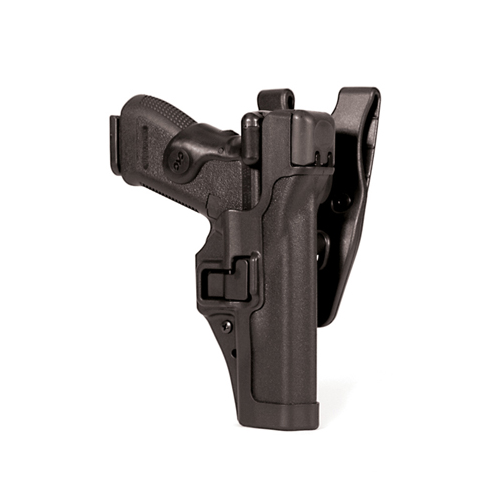 Blackhawk Level 3 Serpa Right-Hand Belt Holster for Springfield XD in Matte Black (4") - 44H107BK-R