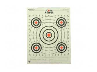 Champion Traps & Targets Orange Bullseye Scorekeeper Target, 100 Yard Rifle Sight-in, 12 Pack 45726