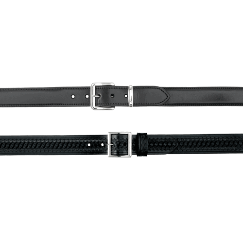 Aker Leather Reinforced Dress/Gun Lined Belt in Black - 36