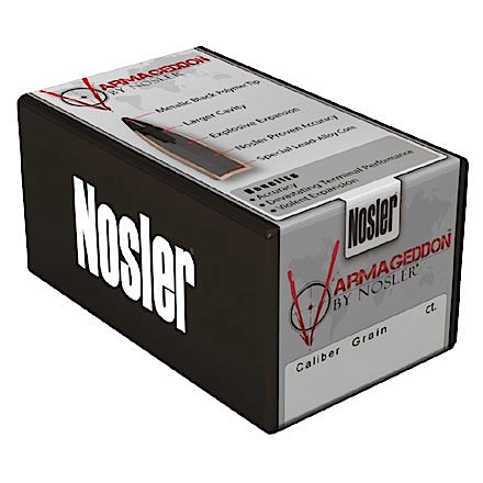 Nosler Bullets Varmageddon Varmint .22 Hornet Flat Base Tip, 35 Grain (50 Rounds) - 41132