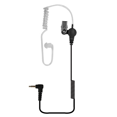 Tango Jr. 3.5 Earpiece Acoustic Clear Tube Earpiece with 14  coiled cord and 3.5 mm connector