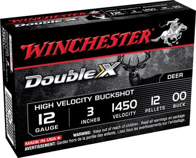 Winchester Supreme Hi Velocity .12 Gauge (3") 00 Buck Shot Lead (5-Rounds) - SB12300