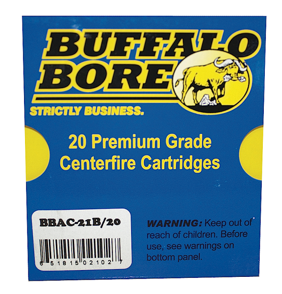 Buffalo Bore Ammunition 10mm Jacketed Hollow Point, 180 Grain (20 Rounds) - 21B/20