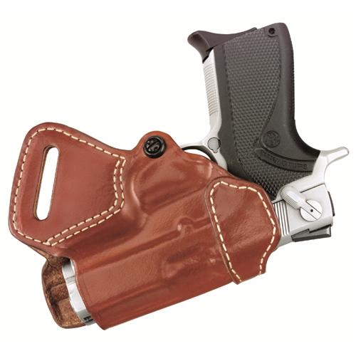 Small of Back Holster  Small of Back Holster Chestnut Brown Finish Fits most 1911-type pistols with 4 to 5 bbl incl. BROWNING HP; COLT Commander, Elite, Gold Cup, Govt; KIMBER Compact, Custom, Elite, Pro CDP; PARA-ORDNANCE P13, P14 .45, P15, P16; SPRINGFI