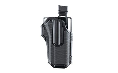 Blackhawk Omnivore Left-Hand Belt Holster for Medium Autos in Black (W/ Thumb Actived Active Retention Mechanism) - 419000BBL