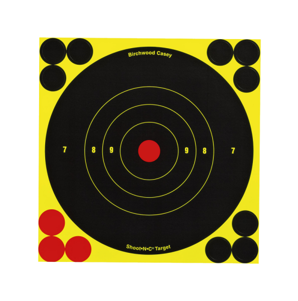 Birchwood Casey 34512 Shoot-N-C 6" Bullseye 12 Pk