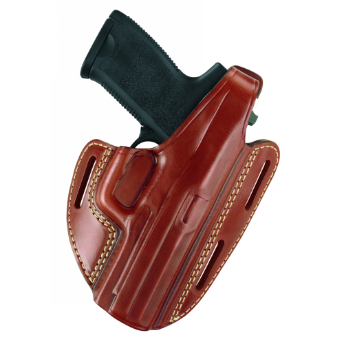 Three Slot Pancake Holster  Three Slot Pancake Holster Chestnut Brown Finish Fits GLOCK 20, 21, SW M&P.45 - 803-G20