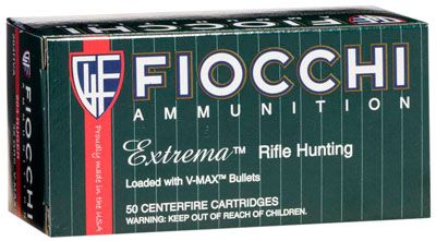 Fiocchi Ammunition Extrema Hunting .204 Ruger V-Max Polymer Tip, 40 Grain (50 Rounds) - 204HVB