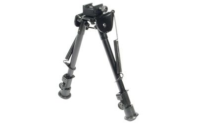 Leapers, Inc. - UTG Tactical Op Bipod, Fits Picatinny Rail Or Swivel Stud, 8.3" - 12.7", Tactical/Sniper Profile With Adjustable Height, Black Tl-BP88