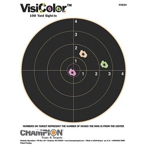 Champion 10 Pack High Visibility 8" Paper Targets 45824