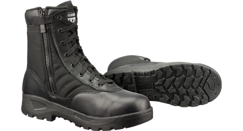 9  STL TOE SD ZIP MENS BLK  CLASSIC 9IN LIGHT SAFETY TOE SIDE ZIP SZ 7 BLK