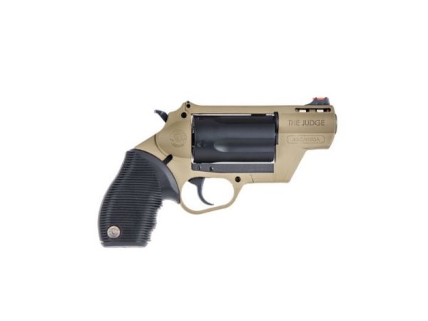 Taurus Judge Public Defender .45 Long Colt 5+1 2.50" Pistol in Flat Dark Earth Polymer - 2441021FDE