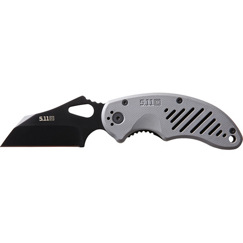 5.11 Tactical Wharn for Duty Manual Folding Knife, 2.85" Wharncliffe AUS-8 Stainless Plain Blade (Molded FRN Battleship Gray Handle) - 51061-999-1 SZ