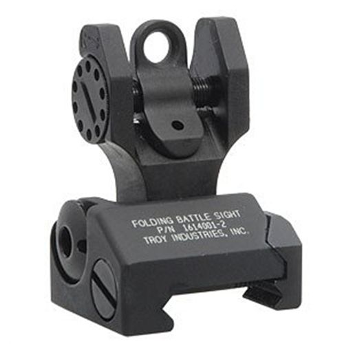 Troy Black Rear Folding Battle Sight SSIGFBSR0BT00