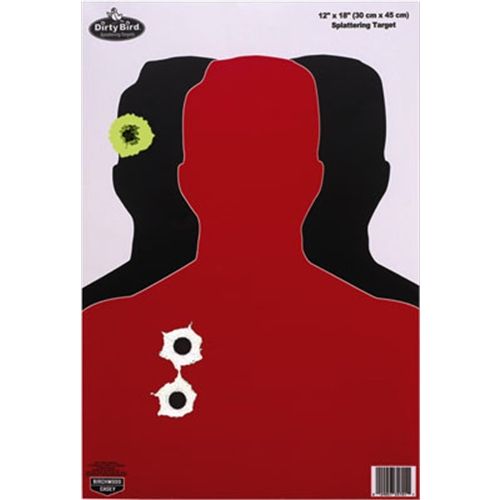 Birchwood Casey Dirty Bird 12" x 18" 3-D Shadow "Hostage/Bad-Guy" Targets 8 Pack 35708