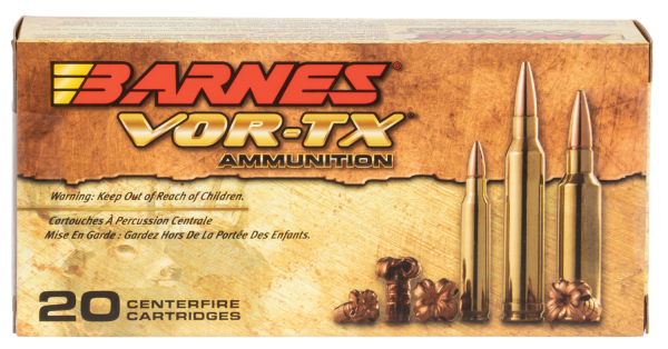 Barnes Bullets VOR-TX .223 Remington/5.56 NATO TSX Boat Tail, 62 Grain (20 Rounds) - 31190