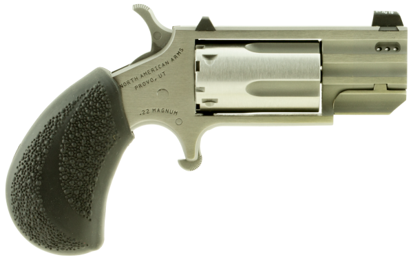 North American Arms Magnum .22 Winchester Magnum 5-Shot 1" Revolver in Stainless (Pug) - PUGTP