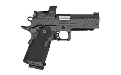 Springfield Armory PH9117AOSD Prodigy 9mm Luger 20+1/17+1 4.25" Bull Barrel, Black Cerakote Carbon Steel Frame w/Picatinny Acc. Rail, Black Cerakote Optics Ready Slide, Includes Hex Dragonfly Red Dot