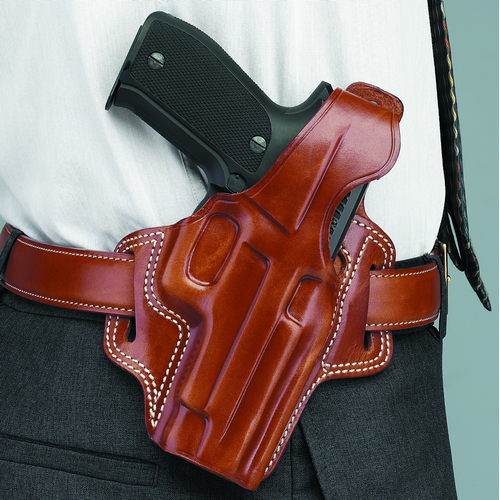 Galco International Fletch High Ride Right-Hand Belt Holster for Colt Agent in Black (2") - FL118B