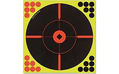 Birchwood Casey Shoot-n-c Target, Round, Crosshair Bullseye, 8", 6 Targets 34806