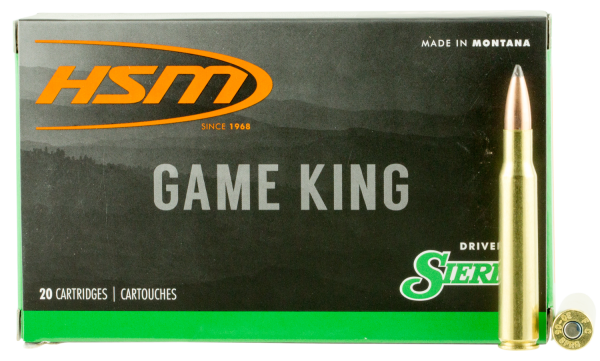 HSM Hunting Shack Game King .300 Remington Ultra Magnum Spitzer Boat Tail, 150 Grain (20 Rounds) - 300RUM11N