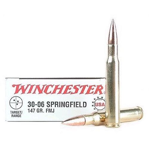 Winchester Best Value .30-06 Springfield Full Metal Jacket, 147 Grain (20 Rounds) - USA3006