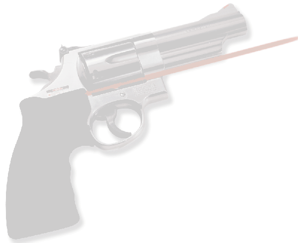Crimson Trace LG207 Lasergrips S&W K/L/N Frame SB 633nm .5"@50ft Blk Poly