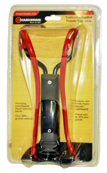 Marksman 3030 Laserhawk Talon Grip Slingshot Black/Red