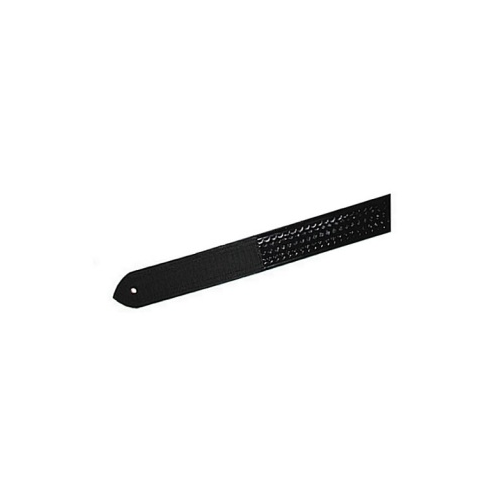 Boston Leather Velcro Tip Belt in Black Basket Weave