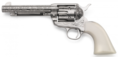 Taylors & Co 1873 .357 Magnum 6-Shot 5.5" Revolver in Stainless Steel (Cattleman) - OG1405