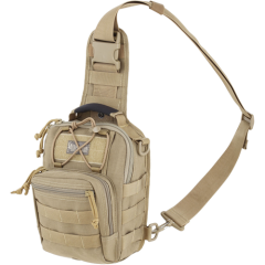 Maxpedition Remora Gearslinger Waterproof Sling Backpack in Khaki 1050D Nylon - 0419K