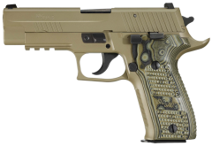 Sig Sauer P226 Full Size Scorpion CA Compliant 9mm 10+1 4.4" Pistol in Flat Dark Earth (FDE) (Hogue G10 Piranha Grip) - 226R9SCPNCA