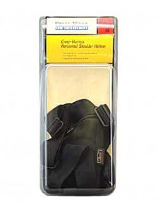 Uncle Mike's Horizontal Ambidextrous-Hand Shoulder Holster for Large Autos in Black (3.75") - 8716-0
