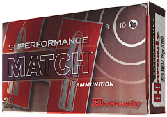 Hornady Superformance Match .223 Remington/5.56 NATO Boat Tail Hollow Point, 75 Grain (20 Rounds) - 81264
