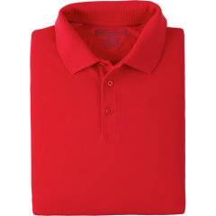 5.11 Tactical Professional Men's Short Sleeve Polo in Range Red - Medium