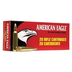 Federal Cartridge American Eagle Target .223 Remington Full Metal Jacket BT, 62 Grain (20 Rounds) - AE223N