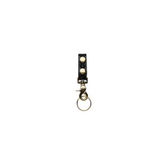 Boston Leather Belt Keeper W/ Deluxe Swivel Key in Plain - 5436-1-N