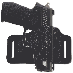 Galco International TacSlide Right-Hand Belt Holster for Glock 17 in Black (1.75") - TS224B
