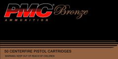 PMC Ammunition Bronze .40 S&W Jacketed Hollow Point, 165 Grain (50 Rounds) - 40B