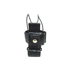 Boston Leather Adjustable Radio Holder in Black Plain - 56101