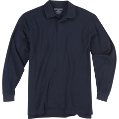 5.11 Tactical Utility Men's Long Sleeve Polo in Dark Navy - Small