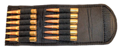 Grovtec Usa Inc Folding Cartridge Holder For Rifle Magazine Pouch in Black Smooth Elastic/Nylon - GTAC89