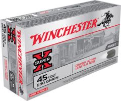 Winchester Super-X .45 Colt Lead, 250 Grain (50 Rounds) - USA45CB