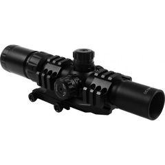 Aim Sports Inc Tri-Illuminated 1.5-4x30mm Riflescope in Black (Illuminated) - JTHR1