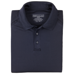 5.11 Tactical Performance Men's Long Sleeve Polo in Dark Navy - 4X-Large