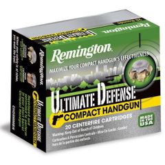 Remington Ultimate .380 ACP Brass Jacket Hollow Point, 102 Grain (20 Rounds) - HD380BN
