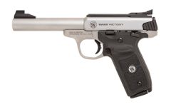 Smith & Wesson SW Victory Target *MA Compliant .22 Long Rifle 10+1 5.50" Pistol in Satin Stainless - 11536